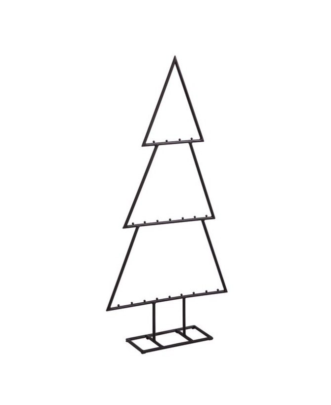 Black Iron Christmas Decoration Fir Tree