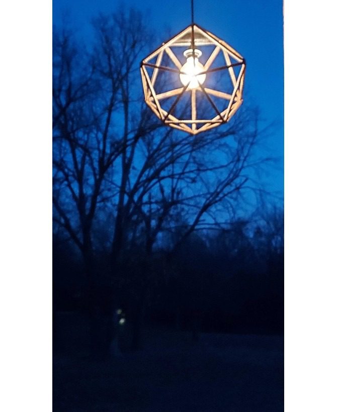 Artisan-Made Polyhedra Pendant Light