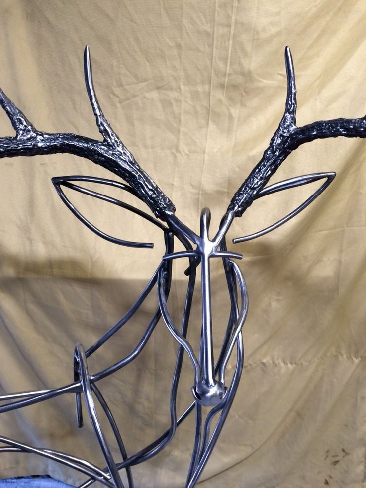 Ornamental Buck Sculpture | Handcrafted Steel Driveway Monument