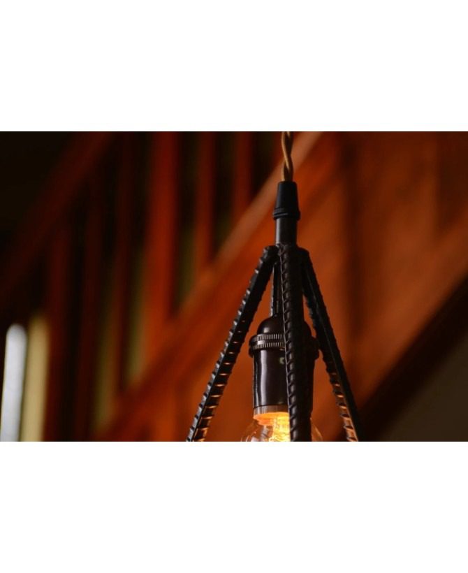 Handcrafted Rebar Pendant Light