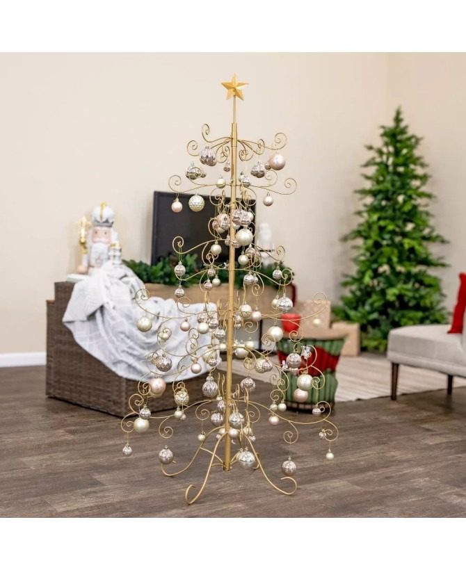 Sunnydaze Noelle Metal Ornament Display Tree