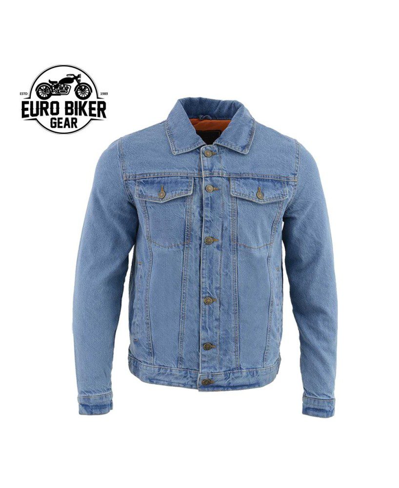 Classic Denim Blue Jean Jacket for Men