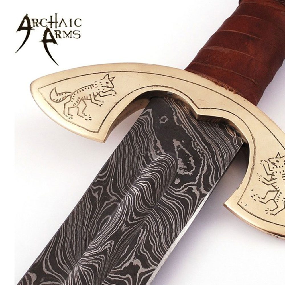 Beautiful Damascus Steel Medieval Sword