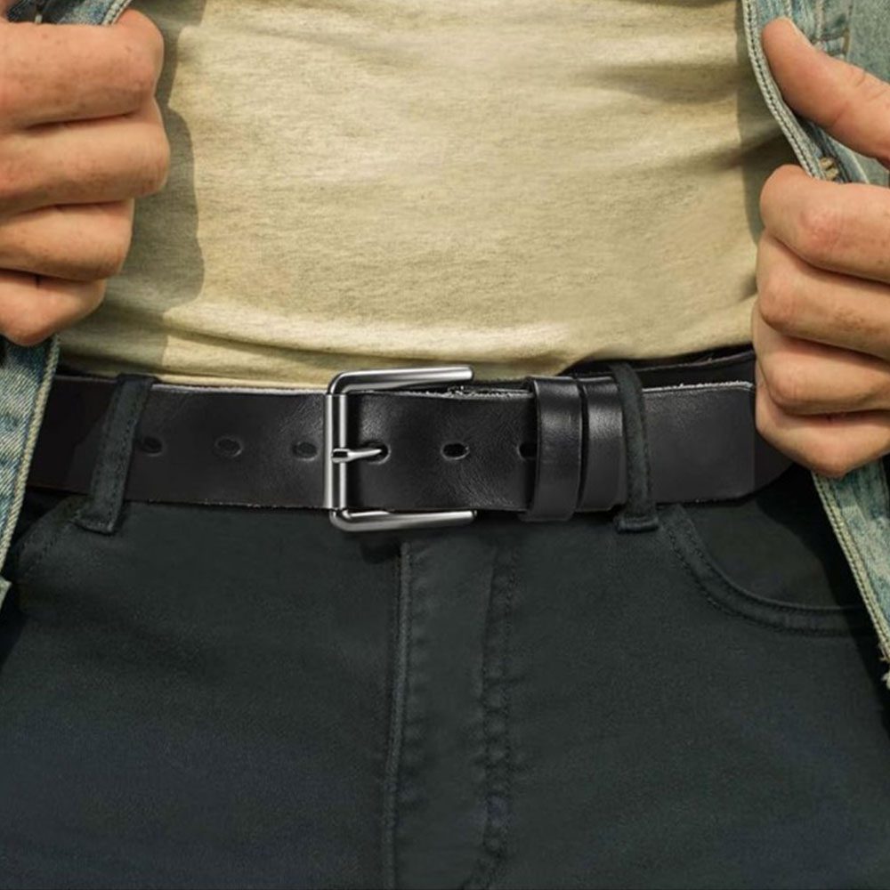 Men's Full Grain Leather Casual Belt