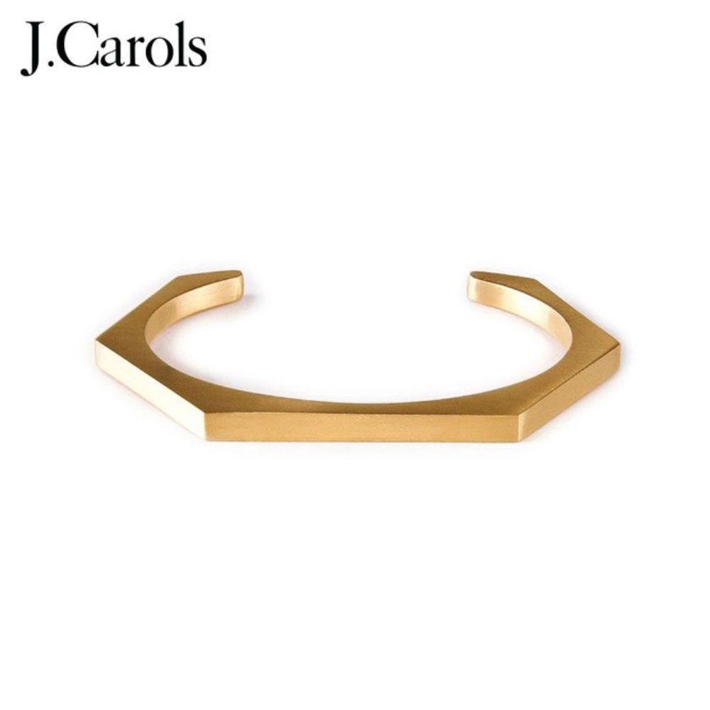 Unique and Stylish Choice Gold Edge Hexagon Bangle Bracelet