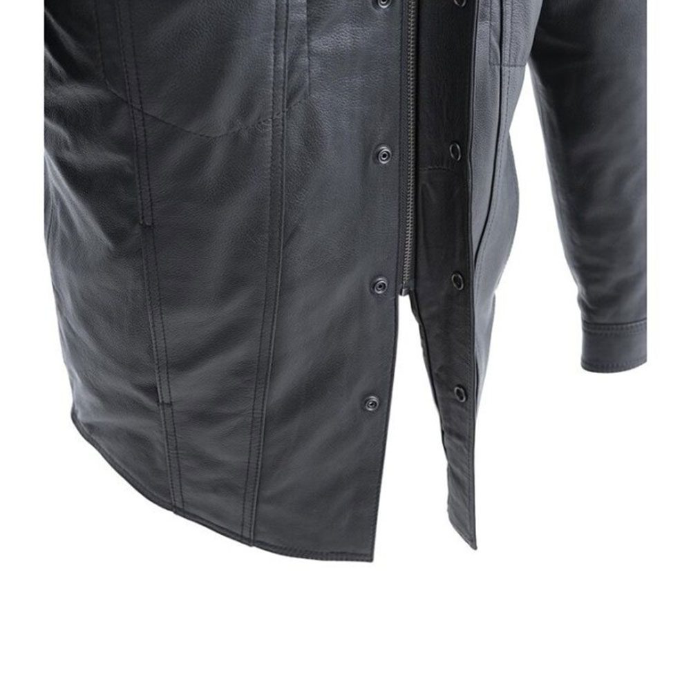 Vigilante Leather Motorcycle Riding Shirt