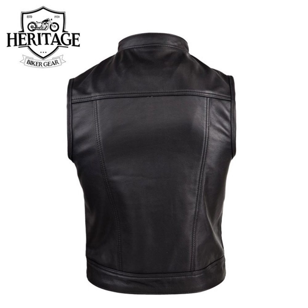 Leather Rebel Motorcylce Vest