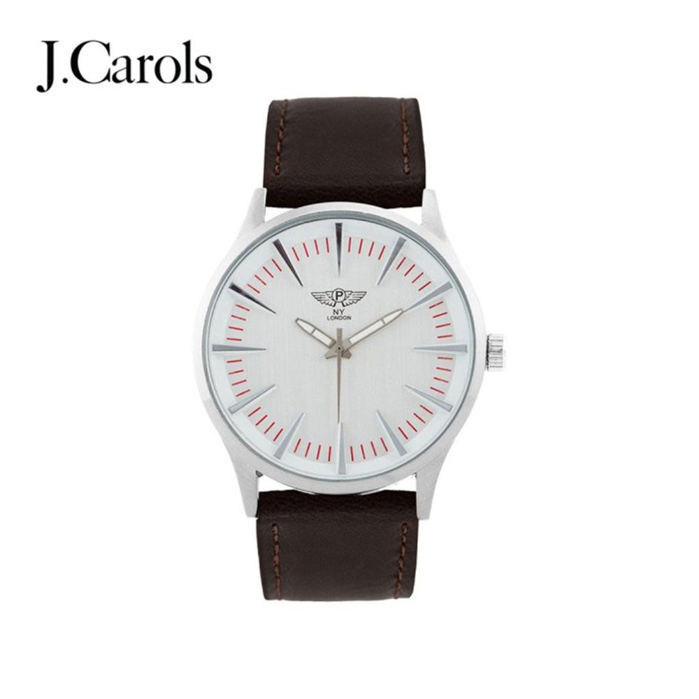 Traditional Men's Leather Strap Watch