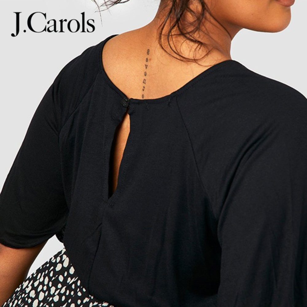 J.Carols® Printed Pleated Skater Dress