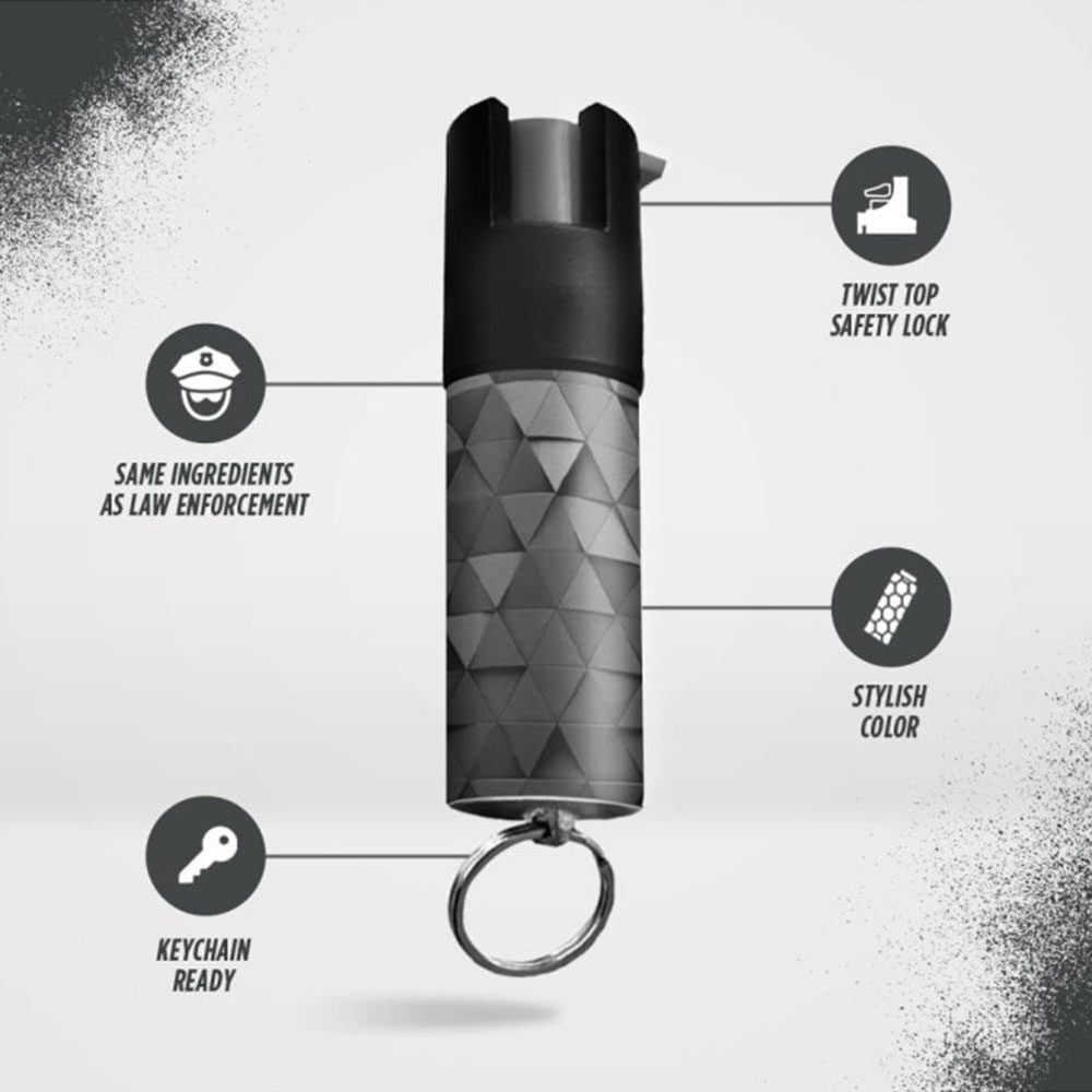 Triangle Keychain Mini Pepper Spray