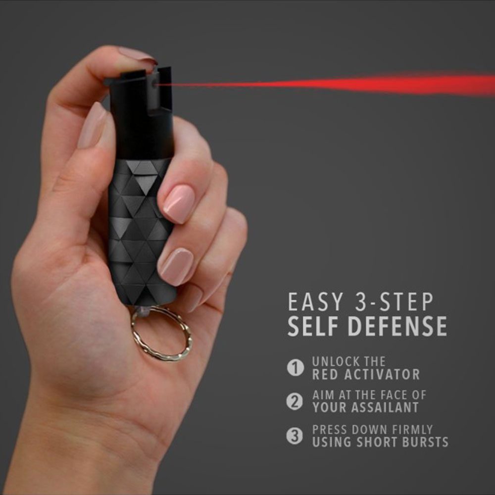 Triangle Keychain Mini Pepper Spray for Self Defense