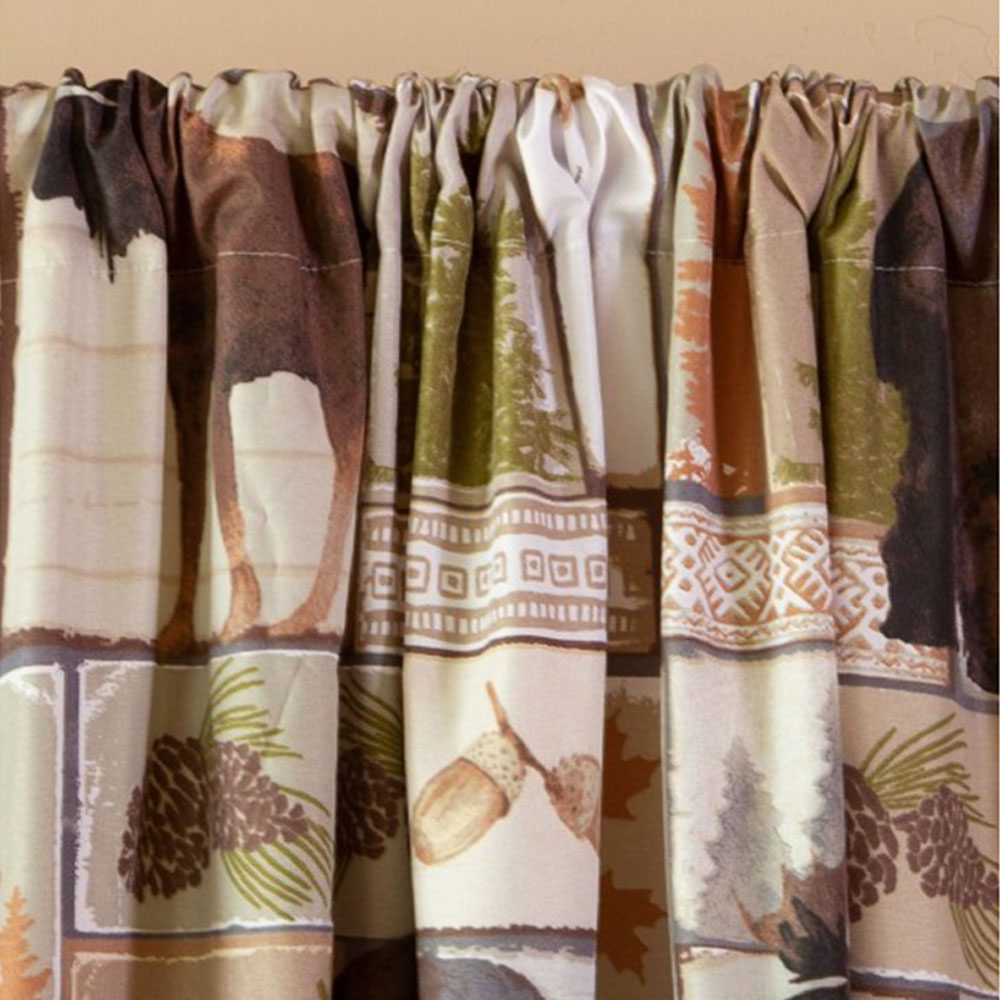 Vintage Lodge Curtain Panels