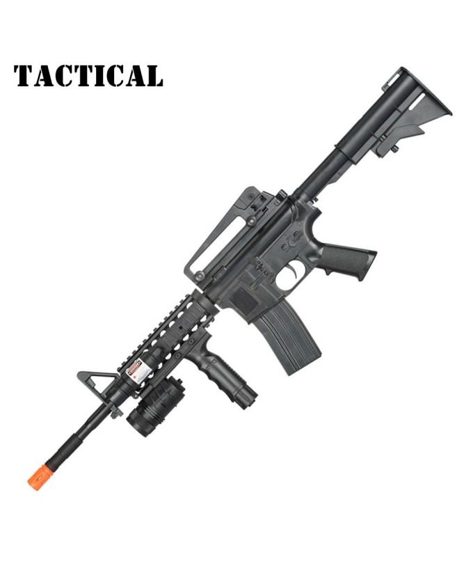 P1158B Spring Airsoft M4 M4A1 Replica Carbine Assault Rifle with Foregrip