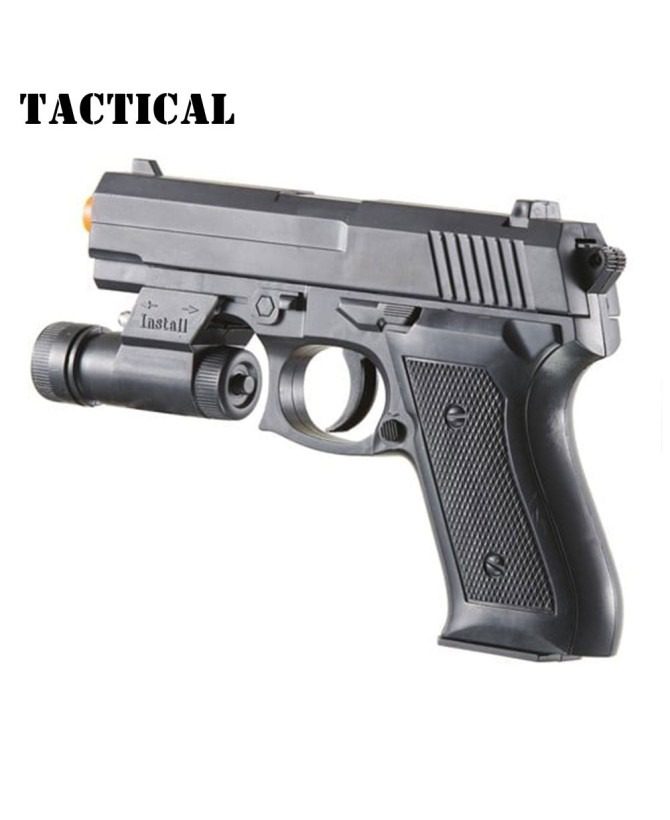 V1918A Spring Powered Airsoft Pistol with Laser & Light