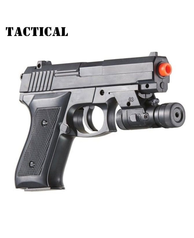 V1918A Spring Powered Airsoft Pistol with Laser & Light