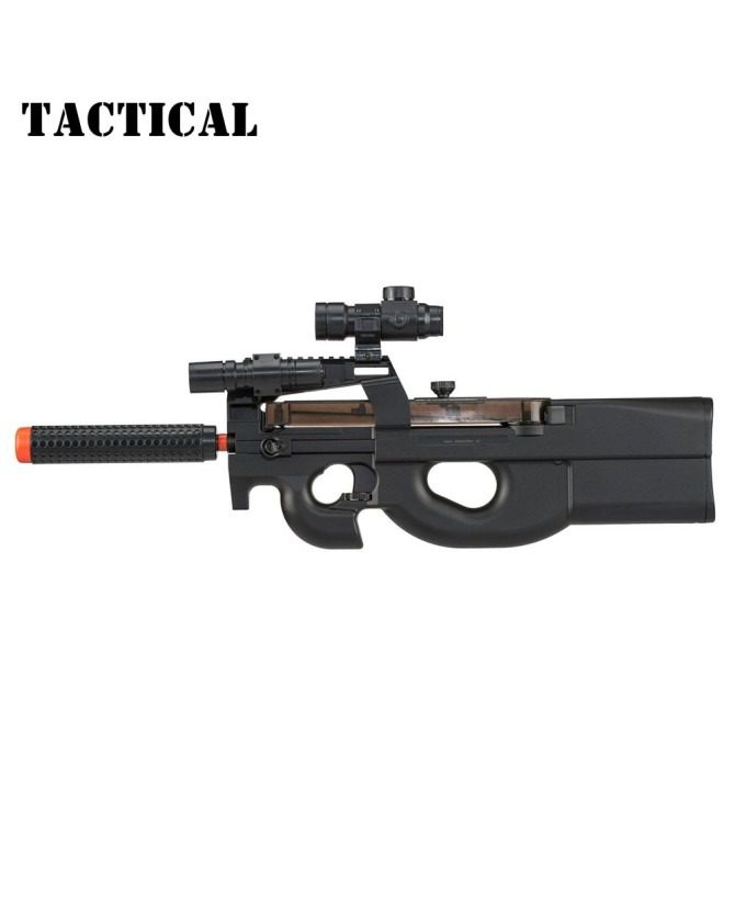 D90H Electric Airsoft Submachine Gun with Shooting Target