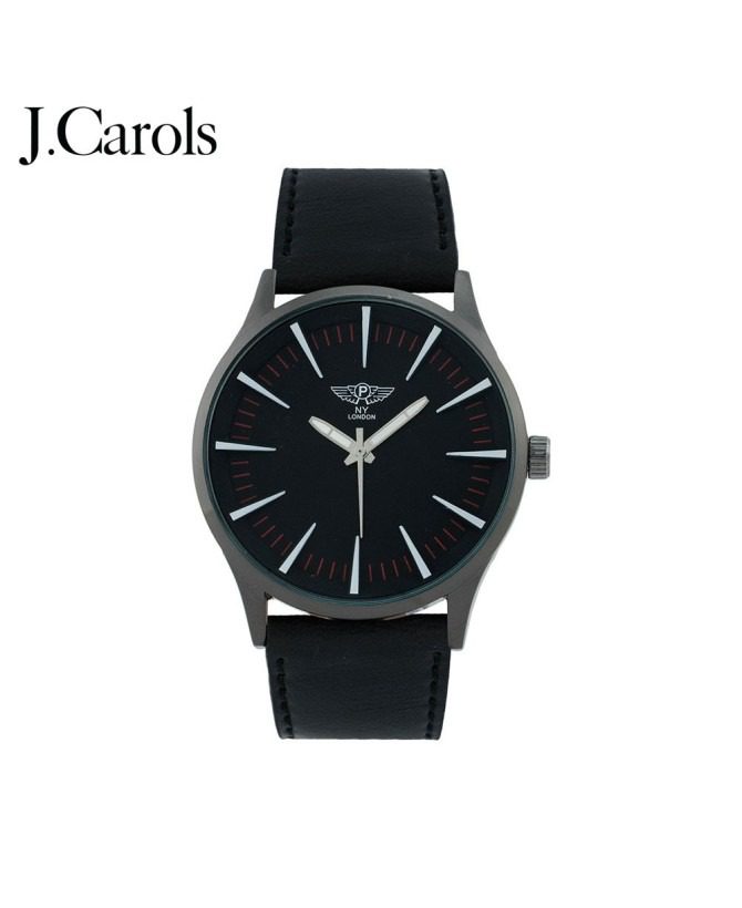 Traditional Men's Leather Strap Watch