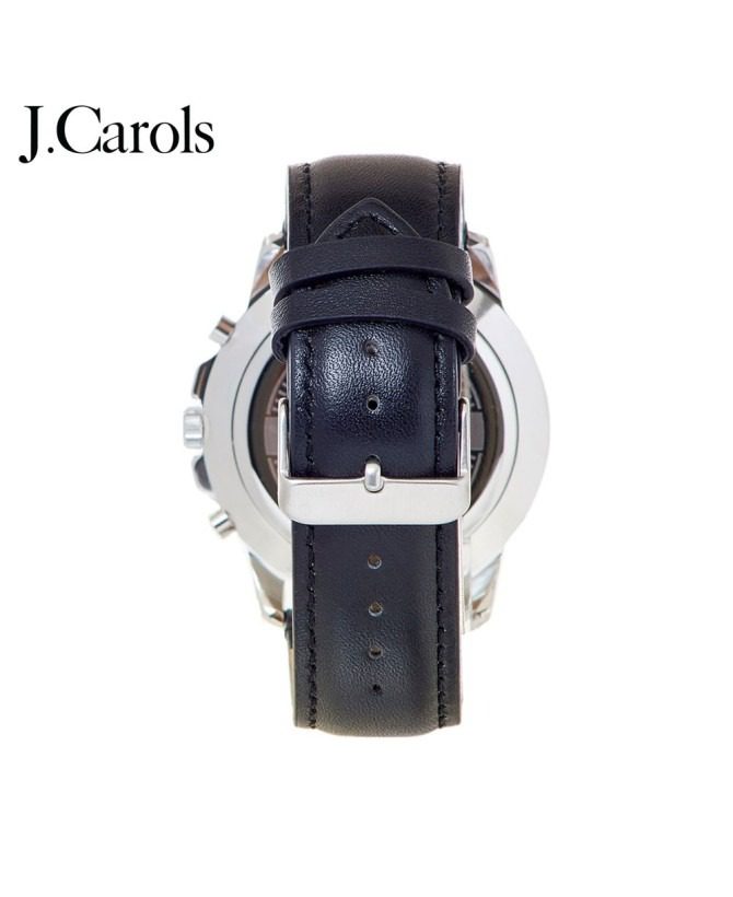 Retro Inspired Mens Leather Strap Watch