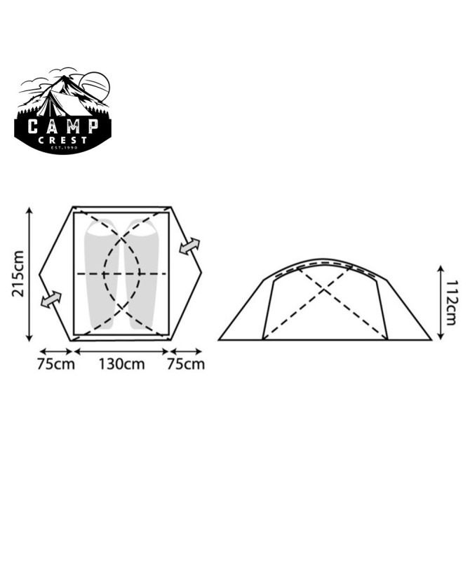 Mountain Designs Geo 2-Person Tent Treetop