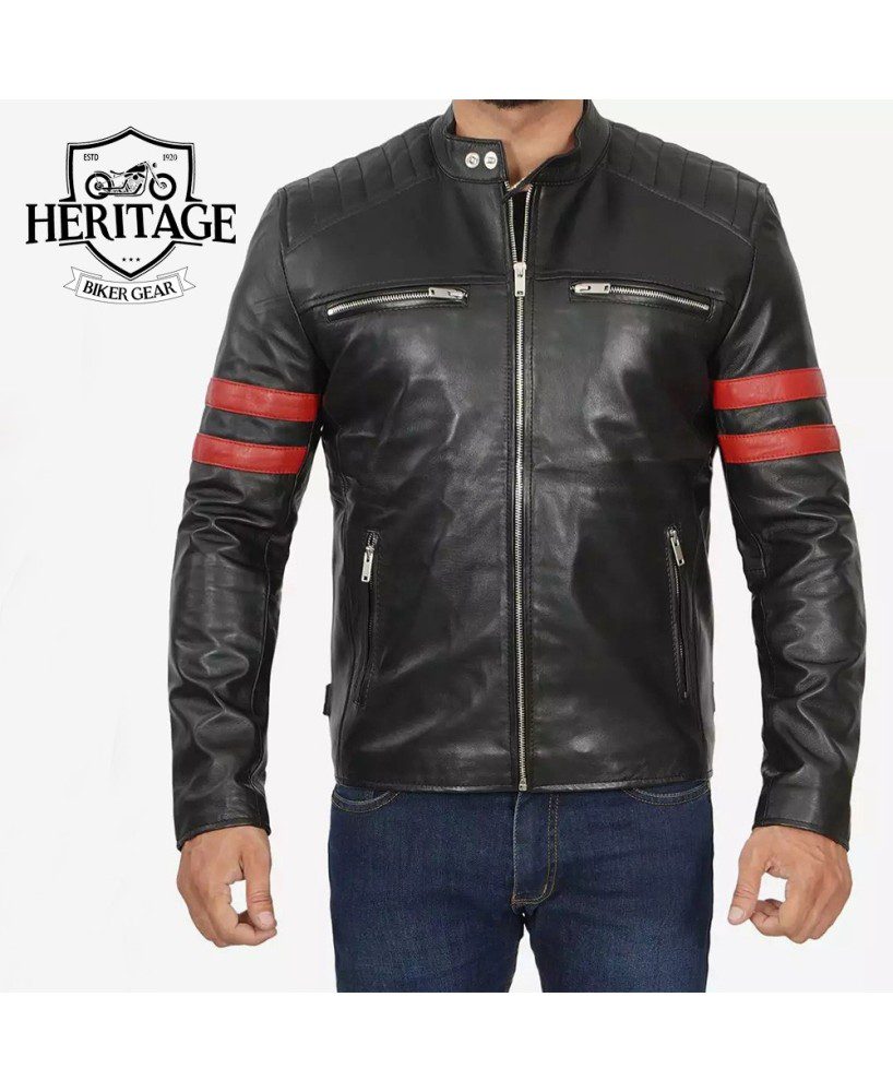 mens-black-cafe-racer-leather-jacket-red-striped-biker-jacket