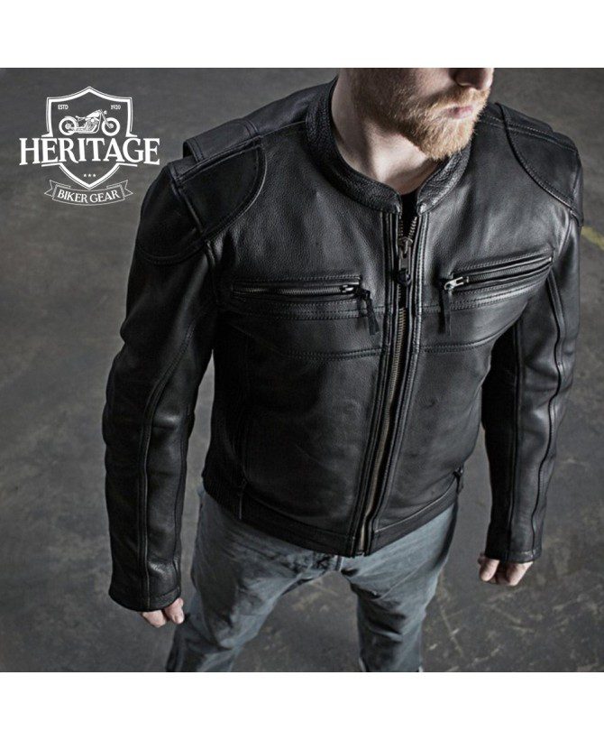 Men's Nemesis Motorcycle Leather Jacket