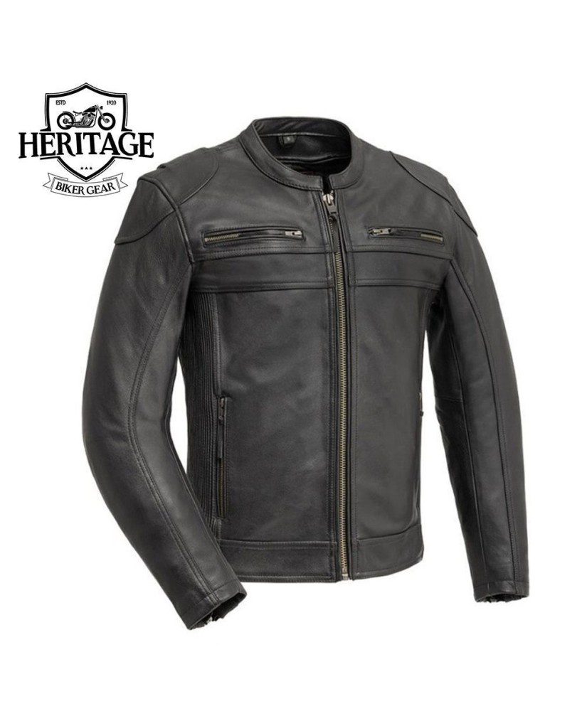 Men's Nemesis Motorcycle Leather Jacket