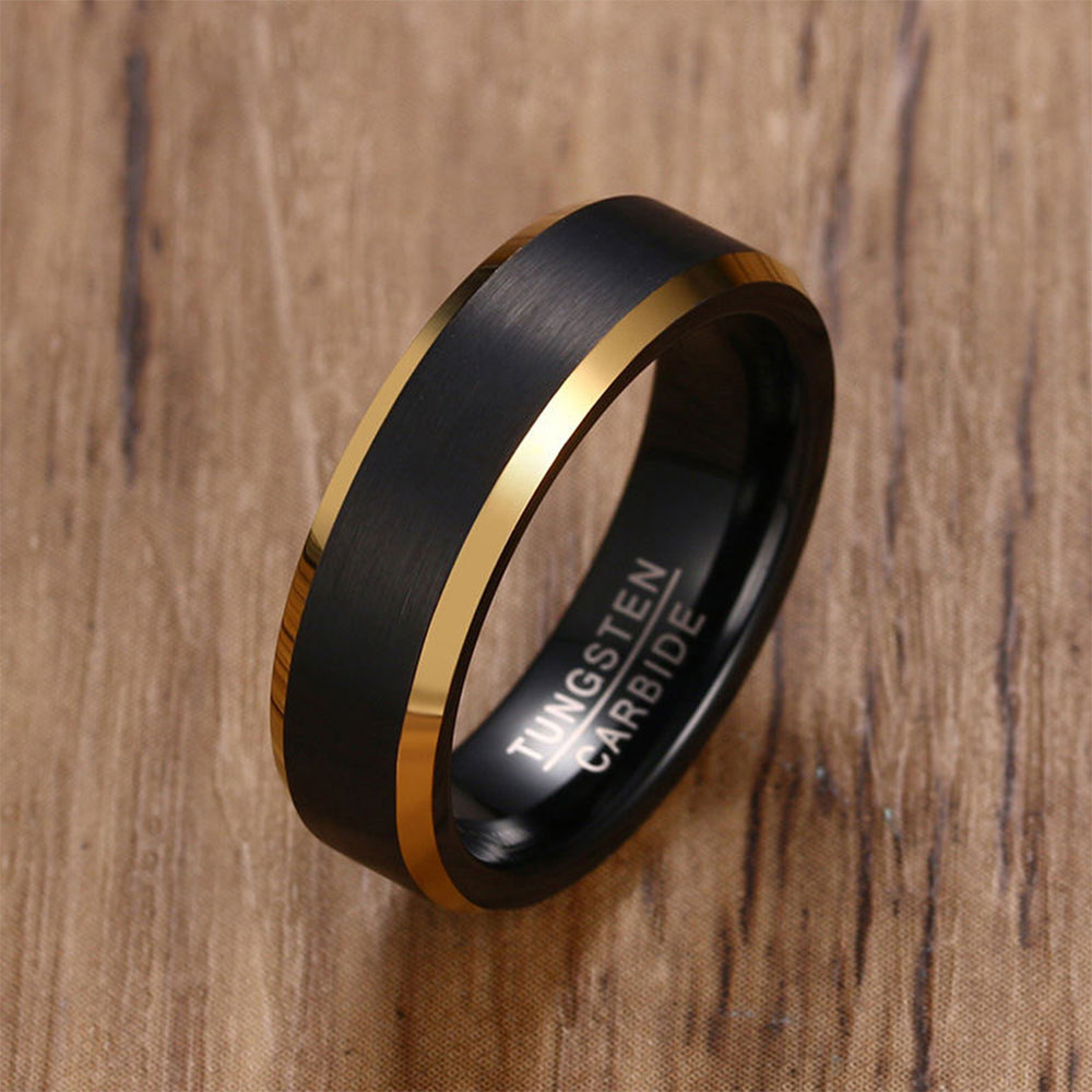 Black Matte Tungsten Ring